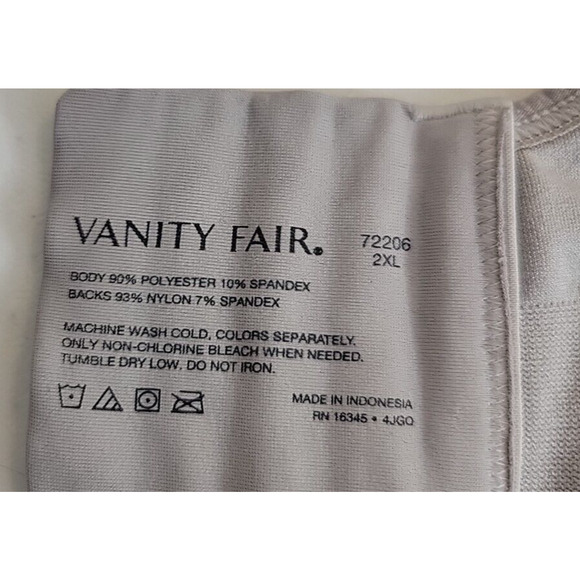 Vanity Fair Radiant Collection Gray Lightly Lined Wire Free T-Shirt Bra Size 2XL - Picture 3 of 7